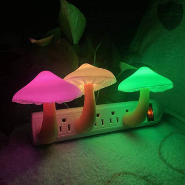 menggutong Plug In LED Mushroom Night Light Wayfair